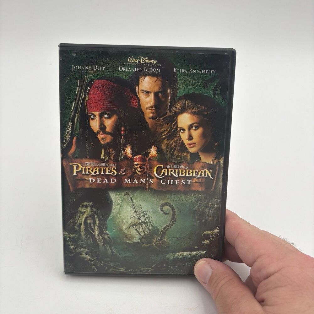 Disney Pirates Caribbean Dead Mans Chest DVD Johnny Depp 2006 Widescreen PG-13